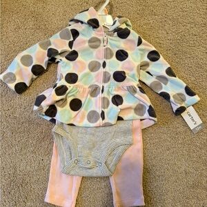 Carter's Pastel Polka Dot Outfit Set